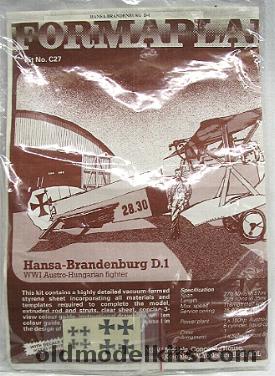 Formaplane 1/72 Hansa-Brandenburg D.1, C27 plastic model kit